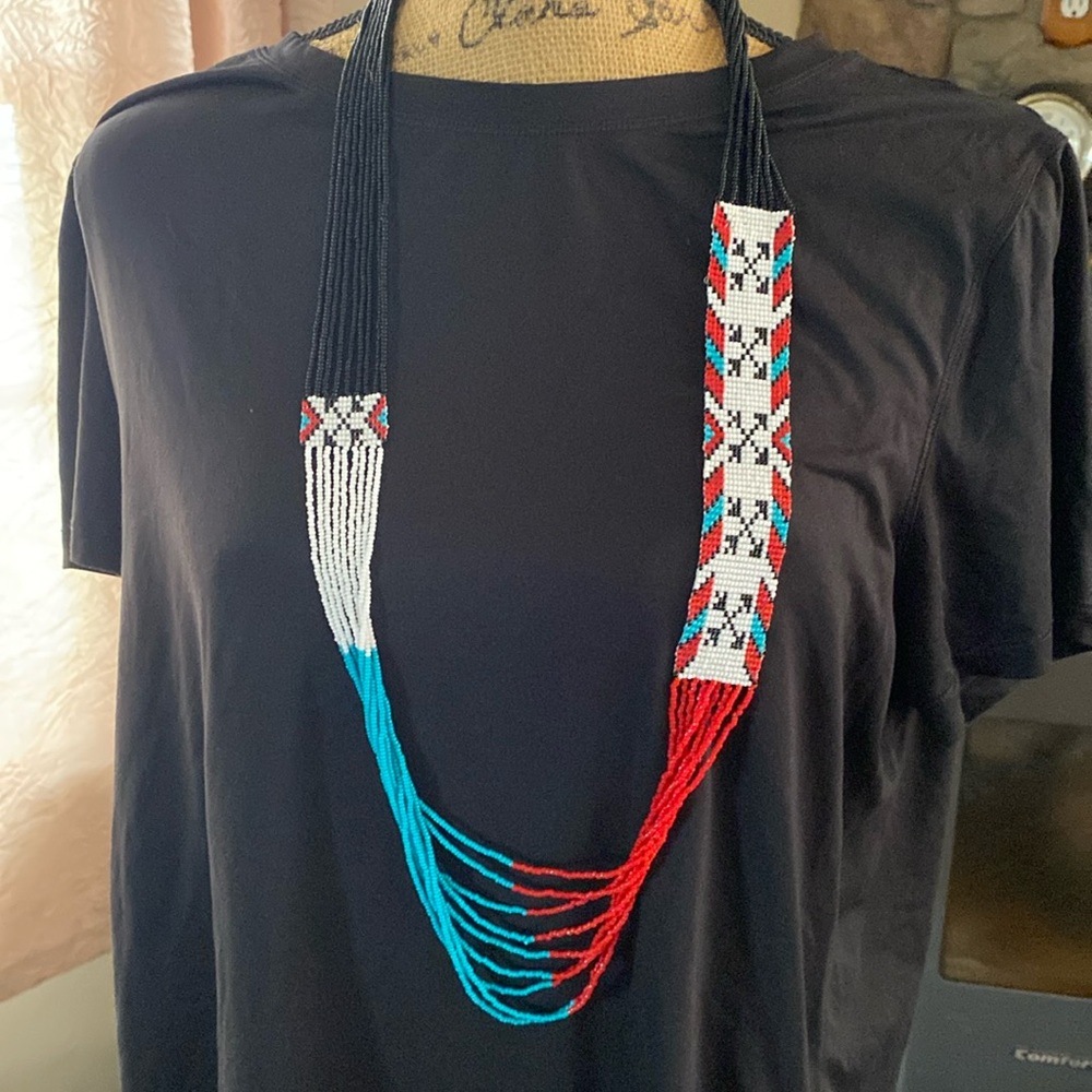 Hand beaded necklace
